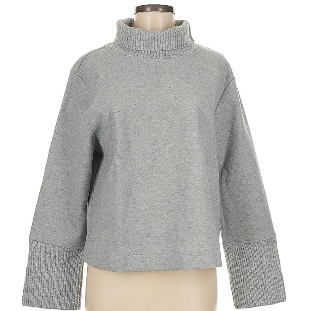 NWT Banana Republic Factory Light Gray Turtleneck Sweater